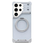 Custodia magnetica per telefono con supporto a 360° in policarbonato satinato a forma di volto di cavallo, For Galaxy S26 Ultra 5G, For Galaxy S25 Ultra 5G, For Galaxy S24 Ultra 5G, For Galaxy S23 Ultra 5G, For Galaxy S22 Ultra 5G