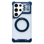 Custodia magnetica per telefono con supporto a 360° in policarbonato satinato a forma di volto di cavallo, For Galaxy S26 Ultra 5G, For Galaxy S25 Ultra 5G, For Galaxy S24 Ultra 5G, For Galaxy S23 Ultra 5G, For Galaxy S22 Ultra 5G