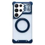 Custodia magnetica per telefono con supporto a 360° in policarbonato satinato a forma di volto di cavallo, For Galaxy S26 Ultra 5G, For Galaxy S25 Ultra 5G, For Galaxy S24 Ultra 5G, For Galaxy S23 Ultra 5G, For Galaxy S22 Ultra 5G