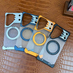 Custodia magnetica per telefono con supporto a 360° in policarbonato satinato a forma di volto di cavallo, For Galaxy S26 Ultra 5G, For Galaxy S25 Ultra 5G, For Galaxy S24 Ultra 5G, For Galaxy S23 Ultra 5G, For Galaxy S22 Ultra 5G