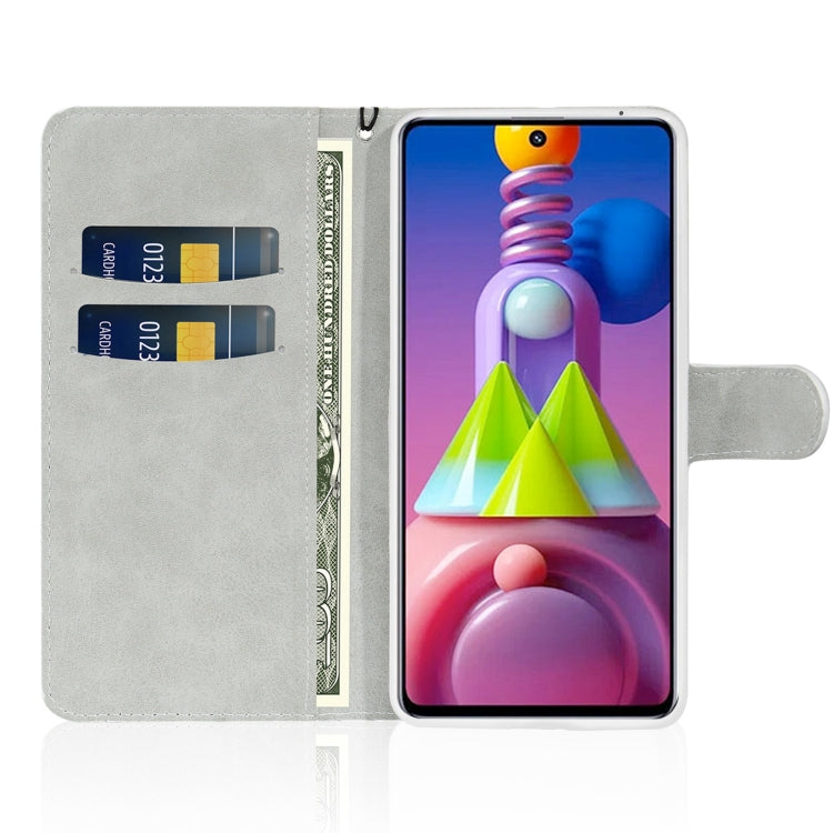 Custodia portafoglio glitterata in pelle per Samsung Galaxy M51
