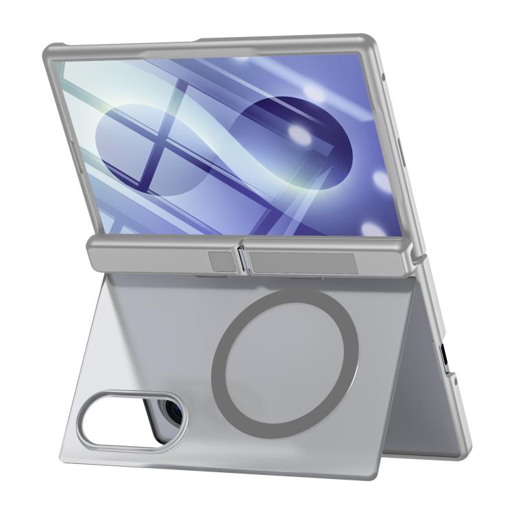 Custodia magnetica per telefono con cerniera, guscio e pellicola traslucidi integrati., For Galaxy Z Fold8 5G