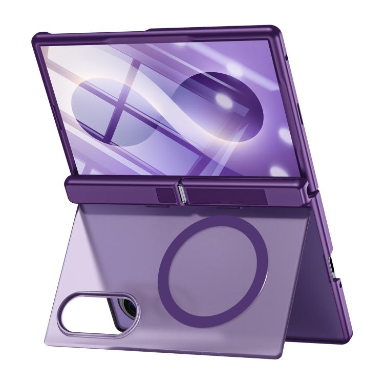 Custodia magnetica per telefono con cerniera, guscio e pellicola traslucidi integrati., For Galaxy Z Fold8 5G