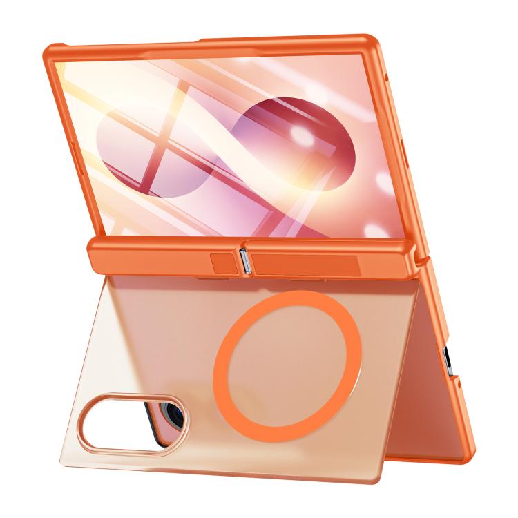 Custodia magnetica per telefono con cerniera, guscio e pellicola traslucidi integrati., For Galaxy Z Fold8 5G