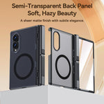 Custodia magnetica per telefono con cerniera, guscio e pellicola traslucidi integrati., For Galaxy Z Fold8 5G