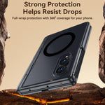 Custodia magnetica per telefono con cerniera, guscio e pellicola traslucidi integrati., For Galaxy Z Fold8 5G