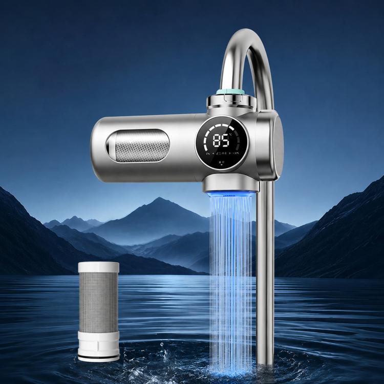 Rubinetto purificatore d'acqua intelligente, rimovibile e lavabile, con cartuccia filtrante., 1 Device + 1 Chip, 1 Device + 2 Chips, 1 Device + 4 Chips, 1 Device + 6 Chips, 1 Device + 8 Chips