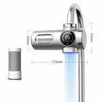Rubinetto purificatore d'acqua intelligente, rimovibile e lavabile, con cartuccia filtrante., 1 Device + 1 Chip, 1 Device + 2 Chips, 1 Device + 4 Chips, 1 Device + 6 Chips, 1 Device + 8 Chips