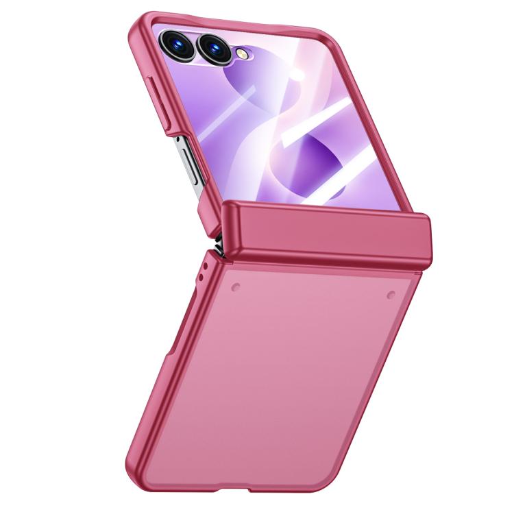 Custodia per telefono traslucida satinata con guscio e pellicola integrati, effetto pelle., For Galaxy Z Flip8 5G