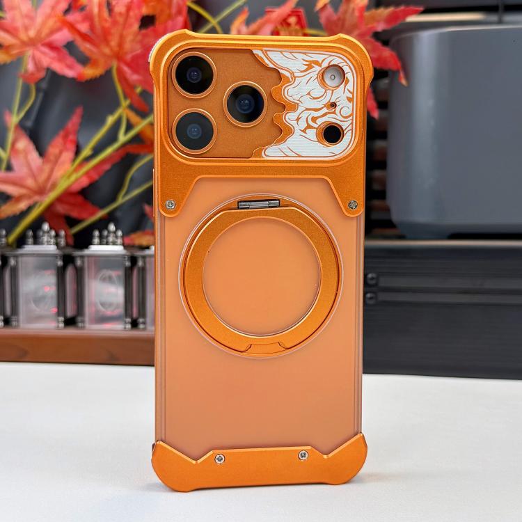 Custodia magnetica per telefono con supporto a 360° in policarbonato satinato a forma di volto di cavallo, For iPhone 17 Pro Max, For iPhone 17 Pro, For iPhone 16 Pro Max, For iPhone 15 Pro Max, For iPhone 14 Pro Max, For iPhone 13 Pro Max