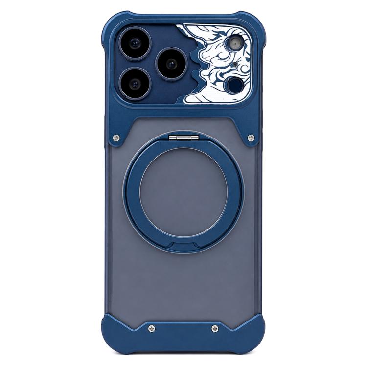 Custodia magnetica per telefono con supporto a 360° in policarbonato satinato a forma di volto di cavallo, For iPhone 17 Pro Max, For iPhone 17 Pro, For iPhone 16 Pro Max, For iPhone 15 Pro Max, For iPhone 14 Pro Max, For iPhone 13 Pro Max