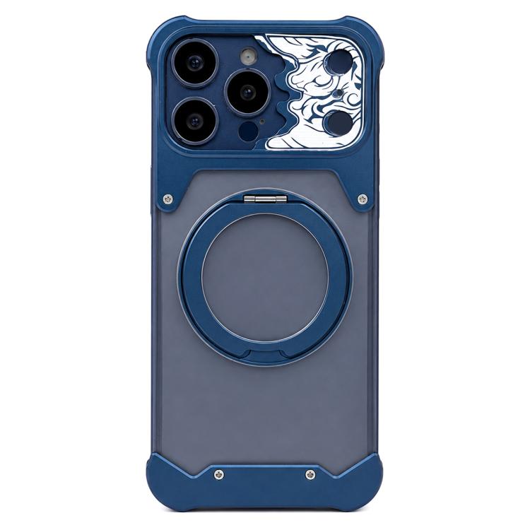 Custodia magnetica per telefono con supporto a 360° in policarbonato satinato a forma di volto di cavallo, For iPhone 17 Pro Max, For iPhone 17 Pro, For iPhone 16 Pro Max, For iPhone 15 Pro Max, For iPhone 14 Pro Max, For iPhone 13 Pro Max