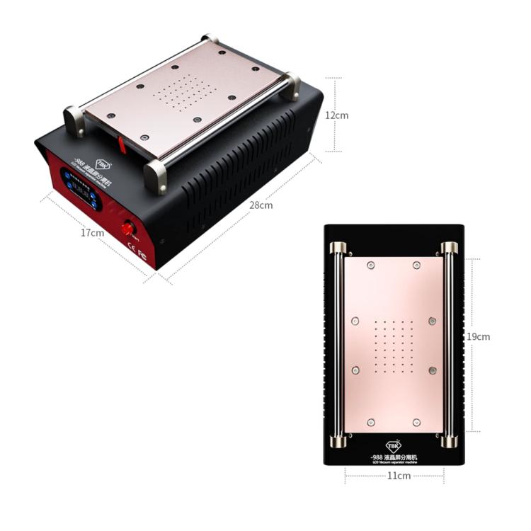 Separatore riscaldante con schermo LCD e controllo intelligente della temperatura TBK 988, US Plug, EU Plug, UK Plug