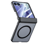Custodia magnetica traslucida con guscio e pellicola integrati, piacevole al tatto, per telefono., For Galaxy Z Flip8 5G