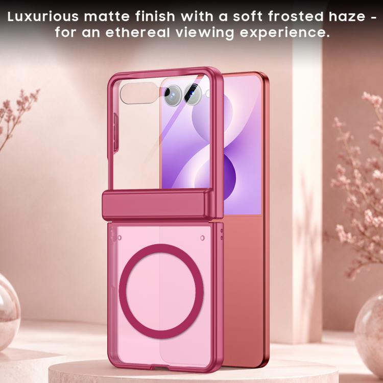 Custodia magnetica traslucida con guscio e pellicola integrati, piacevole al tatto, per telefono., For Galaxy Z Flip8 5G