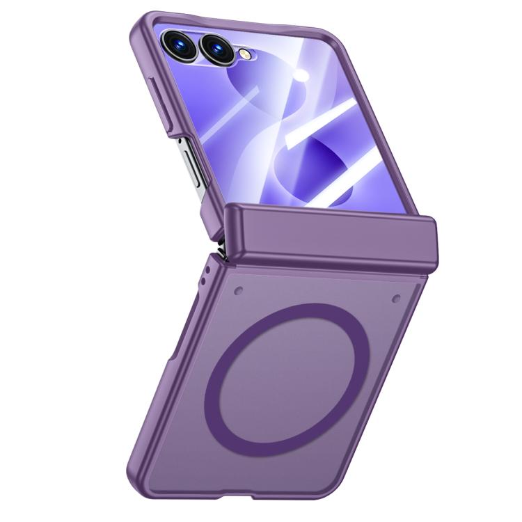Custodia magnetica traslucida con guscio e pellicola integrati, piacevole al tatto, per telefono., For Galaxy Z Flip8 5G