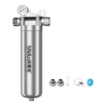 Depuratore d'acqua per tutta la casa con prefiltro in acciaio inox 304, 25-ton Clamp with 1.5 inch, 25-ton Clamp with 1 inch, 25-ton Clamp with 2 inch, 4-ton 1 inch Threaded Screw, 4-ton Threaded 4-point, 4-ton Threaded 6-point                         ...