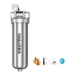 Depuratore d'acqua per tutta la casa con prefiltro in acciaio inox 304, 25-ton Clamp with 1.5 inch, 25-ton Clamp with 1 inch, 25-ton Clamp with 2 inch, 4-ton 1 inch Threaded Screw, 4-ton Threaded 4-point, 4-ton Threaded 6-point                         ...