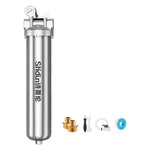 Depuratore d'acqua per tutta la casa con prefiltro in acciaio inox 304, 25-ton Clamp with 1.5 inch, 25-ton Clamp with 1 inch, 25-ton Clamp with 2 inch, 4-ton 1 inch Threaded Screw, 4-ton Threaded 4-point, 4-ton Threaded 6-point                         ...