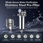 Depuratore d'acqua per tutta la casa con prefiltro in acciaio inox 304, 25-ton Clamp with 1.5 inch, 25-ton Clamp with 1 inch, 25-ton Clamp with 2 inch, 4-ton 1 inch Threaded Screw, 4-ton Threaded 4-point, 4-ton Threaded 6-point                         ...
