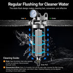 Depuratore d'acqua per tutta la casa con prefiltro in acciaio inox 304, 25-ton Clamp with 1.5 inch, 25-ton Clamp with 1 inch, 25-ton Clamp with 2 inch, 4-ton 1 inch Threaded Screw, 4-ton Threaded 4-point, 4-ton Threaded 6-point                         ...
