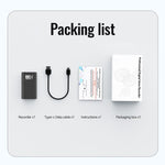 Registratore vocale digitale intelligente Q86 con schermo da 0,77 pollici e lunghissima durata della batteria in standby., 4GB, 8GB, 16GB, 32GB, 64GB