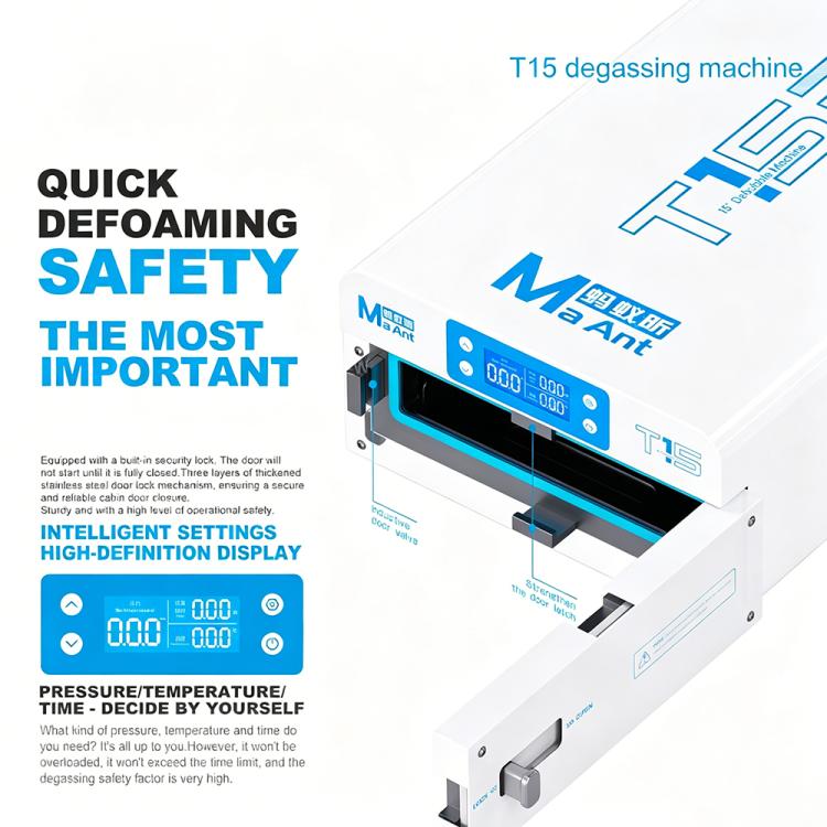 MaAnt T15 Macchina antischiuma intelligente multifunzione con schermo LCD da 15 pollici, US Plug, EU Plug, UK Plug