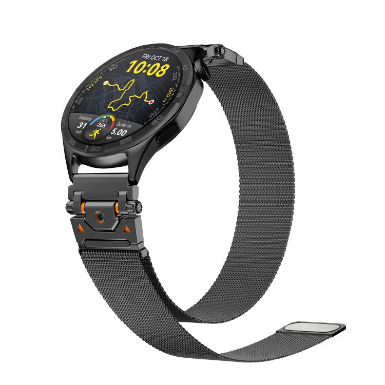 Cinturino per orologio in acciaio inossidabile magnetico Milanese con connettore Titan Head Connector., 20mm, 22mm