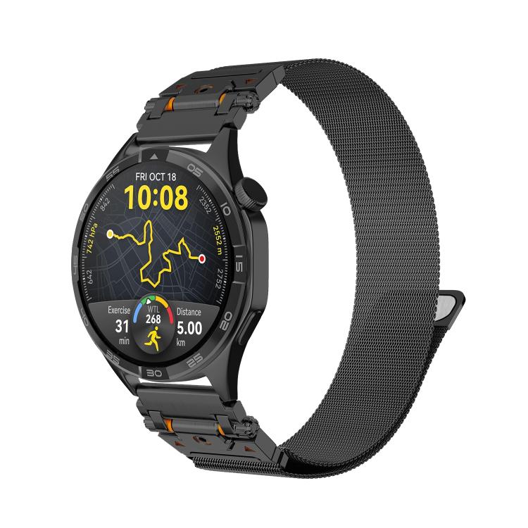 Cinturino per orologio in acciaio inossidabile magnetico Milanese con connettore Titan Head Connector., 20mm, 22mm