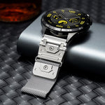 Cinturino per orologio in acciaio inossidabile magnetico Milanese con connettore Titan Head Connector., 20mm, 22mm