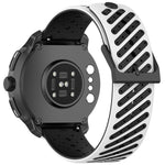Cinturino per orologio in silicone traspirante con trama twill, 20mm