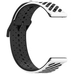 Cinturino per orologio in silicone traspirante con trama twill, 20mm