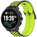 Cinturino per orologio in silicone traspirante con trama twill, 20mm