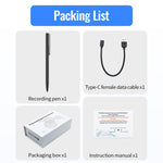 Penna Q97 2 in 1 per registrazione vocale e scrittura a mano, 4GB, 8GB, 16GB, 32GB, 64GB, 128GB