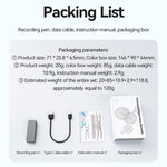Registratore vocale AI per badge identificativi dipendenti A7 con supporto PIN (AIREC-APP), 8GB, 16GB, 32GB, 64GB, 128GB, 256GB
