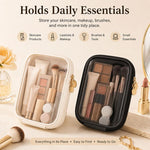 Borsa per il trucco portatile ad alta trasparenza, mini borsa portaoggetti, 15 x 12 x 4cm
