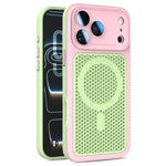 Custodia magnetica di raffreddamento Armor Shield Mesh per telefono con pellicola protettiva per obiettivo., For iPhone 17 Pro Max, For iPhone 17 Pro, For iPhone 17, For iPhone 16 Pro Max