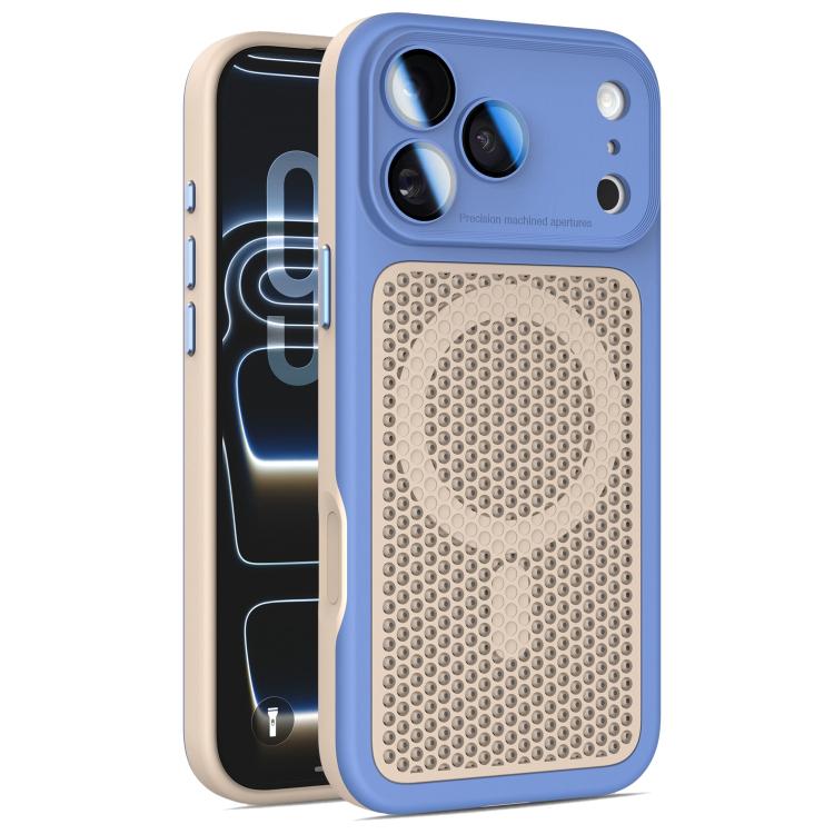 Custodia magnetica di raffreddamento Armor Shield Mesh per telefono con pellicola protettiva per obiettivo., For iPhone 17 Pro Max, For iPhone 17 Pro, For iPhone 17, For iPhone 16 Pro Max