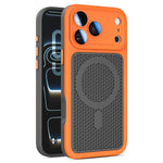 Custodia magnetica di raffreddamento Armor Shield Mesh per telefono con pellicola protettiva per obiettivo., For iPhone 17 Pro Max, For iPhone 17 Pro, For iPhone 17, For iPhone 16 Pro Max