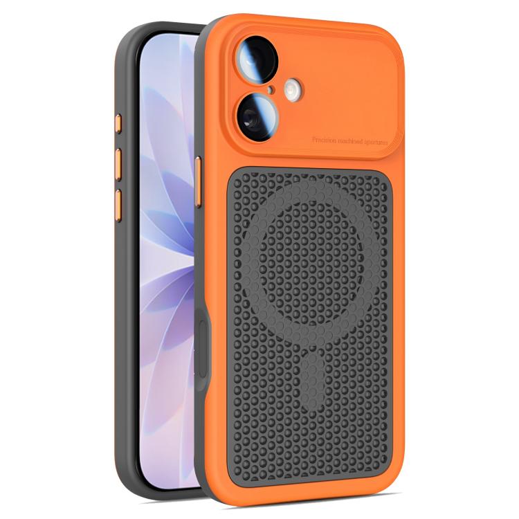 Custodia magnetica di raffreddamento Armor Shield Mesh per telefono con pellicola protettiva per obiettivo., For iPhone 17 Pro Max, For iPhone 17 Pro, For iPhone 17, For iPhone 16 Pro Max