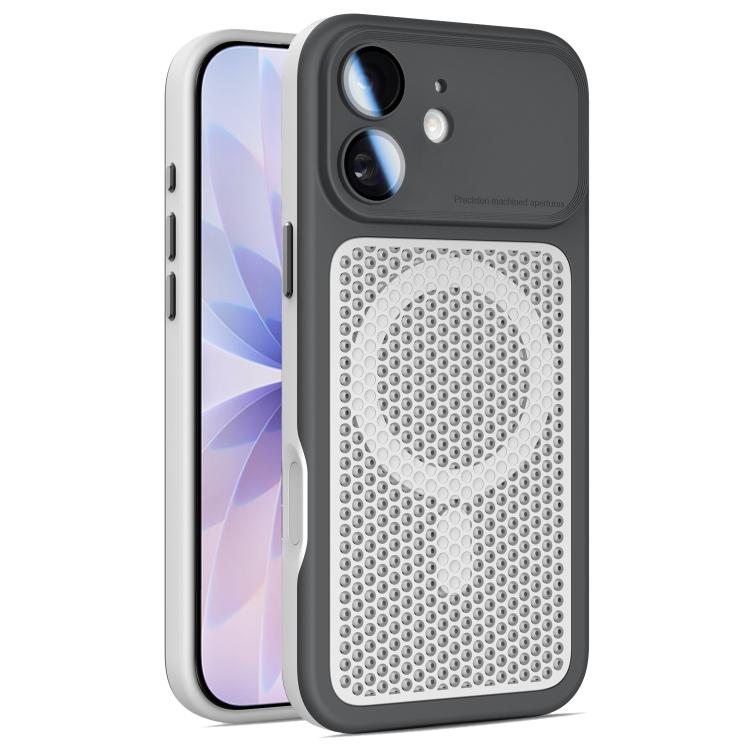 Custodia magnetica di raffreddamento Armor Shield Mesh per telefono con pellicola protettiva per obiettivo., For iPhone 17 Pro Max, For iPhone 17 Pro, For iPhone 17, For iPhone 16 Pro Max