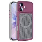 Custodia magnetica di raffreddamento Armor Shield Mesh per telefono con pellicola protettiva per obiettivo., For iPhone 17 Pro Max, For iPhone 17 Pro, For iPhone 17, For iPhone 16 Pro Max