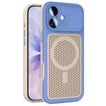 Custodia magnetica di raffreddamento Armor Shield Mesh per telefono con pellicola protettiva per obiettivo., For iPhone 17 Pro Max, For iPhone 17 Pro, For iPhone 17, For iPhone 16 Pro Max