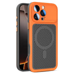 Custodia magnetica di raffreddamento Armor Shield Mesh per telefono con pellicola protettiva per obiettivo., For iPhone 17 Pro Max, For iPhone 17 Pro, For iPhone 17, For iPhone 16 Pro Max