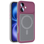 Custodia magnetica di raffreddamento Armor Shield Mesh per telefono con pellicola protettiva per obiettivo., For iPhone 16 Pro, For iPhone 16 Plus, For iPhone 16, For iPhone 15 Pro Max
