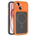Custodia magnetica di raffreddamento Armor Shield Mesh per telefono con pellicola protettiva per obiettivo., For iPhone 15 Pro, For iPhone 15 Plus / 14 Plus, For iPhone 15, For iPhone 14 / 13