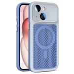 Custodia magnetica di raffreddamento Armor Shield Mesh per telefono con pellicola protettiva per obiettivo., For iPhone 15 Pro, For iPhone 15 Plus / 14 Plus, For iPhone 15, For iPhone 14 / 13