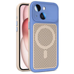 Custodia magnetica di raffreddamento Armor Shield Mesh per telefono con pellicola protettiva per obiettivo., For iPhone 15 Pro, For iPhone 15 Plus / 14 Plus, For iPhone 15, For iPhone 14 / 13