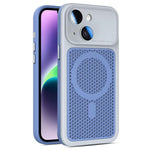 Custodia magnetica di raffreddamento Armor Shield Mesh per telefono con pellicola protettiva per obiettivo., For iPhone 15 Pro, For iPhone 15 Plus / 14 Plus, For iPhone 15, For iPhone 14 / 13
