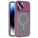 Custodia magnetica di raffreddamento Armor Shield Mesh per telefono con pellicola protettiva per obiettivo., For iPhone 14 Pro, For iPhone 14 Pro Max, For iPhone 13 Pro Max, For iPhone 13 Pro